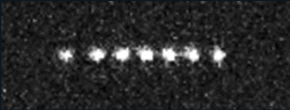 Trapped ions visualization